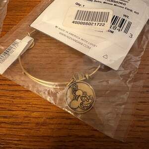 Brand new Alex and Ani Disney Parks Minnie Mouse Gold Bracelet